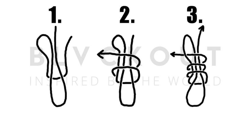 Tie anchor bracelet knot