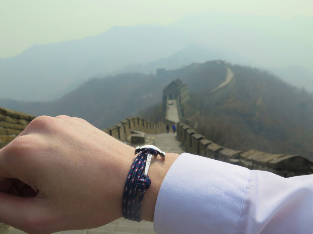 Anchor bracelet on the Great Wall of China